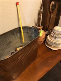 Antique Copper Wash Tub 