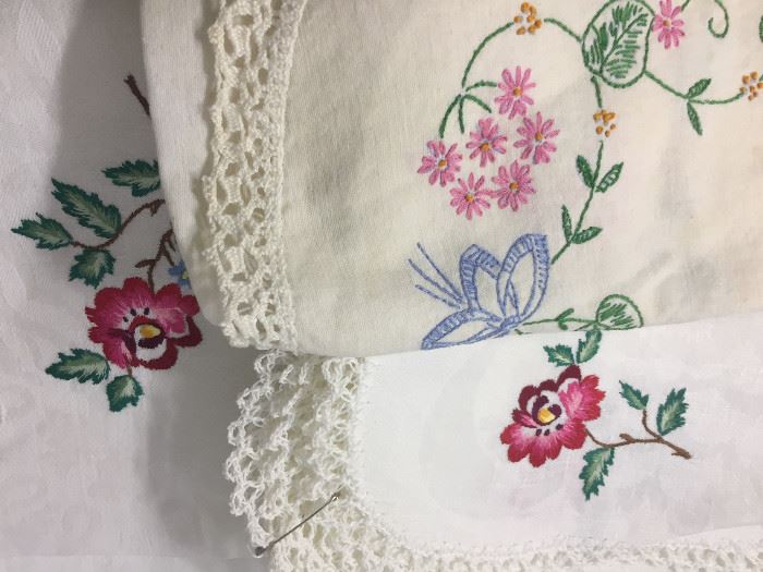 Embroidered Table Cloths 