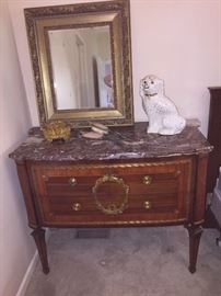 Marble topped French chest (Made in Paris)