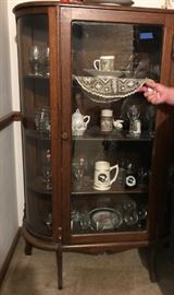 Bow Front China Cabinet
