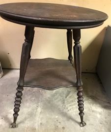 Ball & Claw Foot Round Side Table