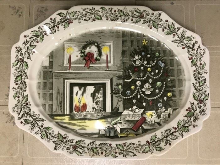 Johnson Bros. "Merry Christmas" Platter