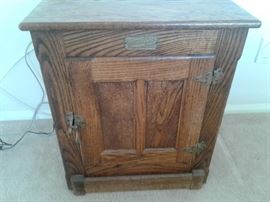 Antique White Clad Ice Box