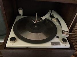 GE drop down turntable
