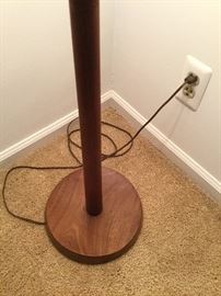 Closeup of wood base