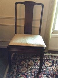 One of six Henredon armless dining room chairs