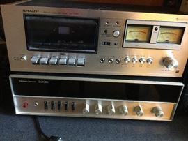 Sharp stereo cassette RT 1157 and Harman/Kardon 3308 Tuner