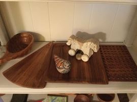Teak cheese boards