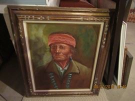 American Indian stunning framed art piece