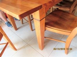 legs of Nichols and stone table