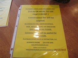 Please be aware of our signage.