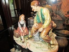 close up of borsato figurine