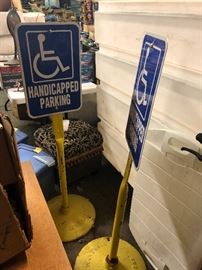 Handicap parking signs