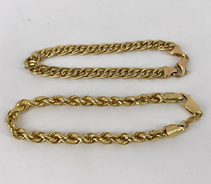 14kt Gold Bracelets          https://ctbids.com/#!/description/share/45748