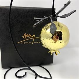 Michael Aram Pomegranate Ornament in Box https://ctbids.com/#!/description/share/46002
