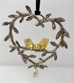  Michael Aram Lovebirds Ornament in Box https://ctbids.com/#!/description/share/46007
