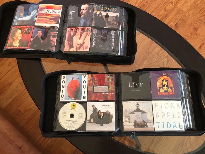 Over 500 CDs of a variety of contemporary music