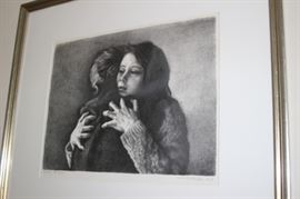 Black and white lithograph.