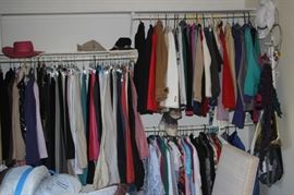 Ladies casual clothing and jackets.