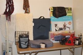 Medical equipment, wheelchair gel cushions, Bed guard rails, fans and heaters, Dirt Devil.