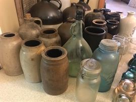 Assorted vintage jugs
