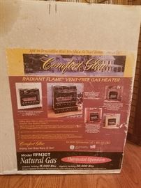 Comfort Glow Radiant Flame Vent-Free Gas Heater 15,000-30,000 BTU