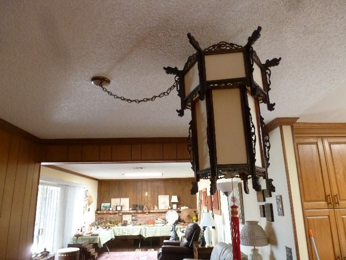 Asian hanging light fixture