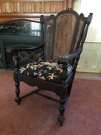 Gorgeous Antique Chair that came out of a Delaware Bed & Breakfast with modern upholstery. 