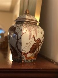 Very elegant and wonderful Ginger Jar.  Who doesn't like Monkeys?