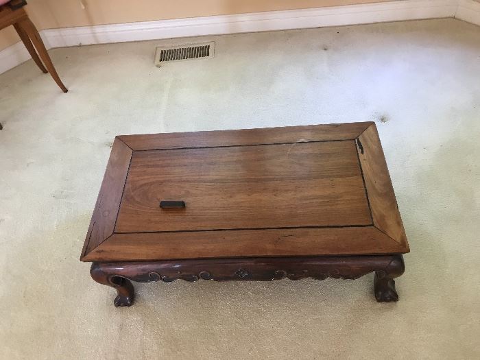 Signed Chinese Tea Table
