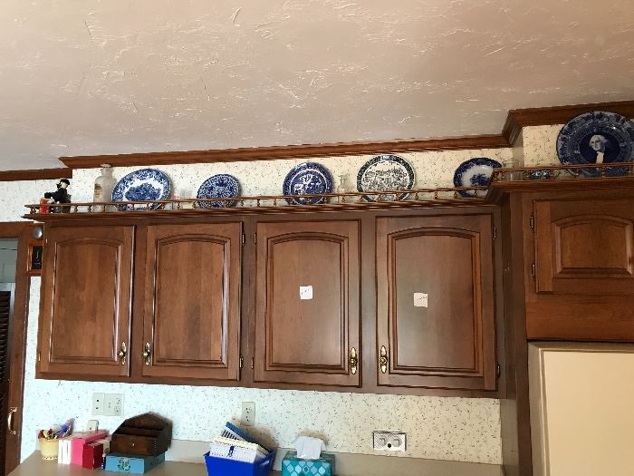 Blue and White Cabinet Plates