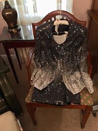 Sequinned beaded outfit