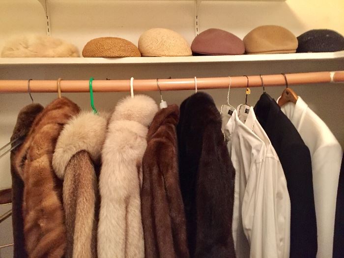 Women's fur coats and hats