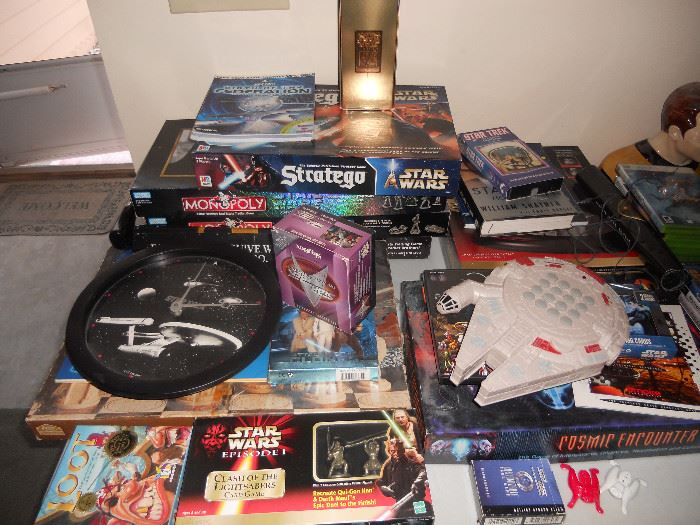 Star Wars and Star Trek Games and Collectibles