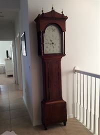 Authentic Antique Grandfather Clock, imported from Scotland, 1800’s