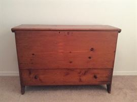Early American Blanket Chest or Mule Chest...