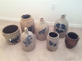 Cobalt Blue stoneware, jugs, crockery....