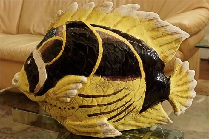 107MZ Ceramic Fish Sculpture