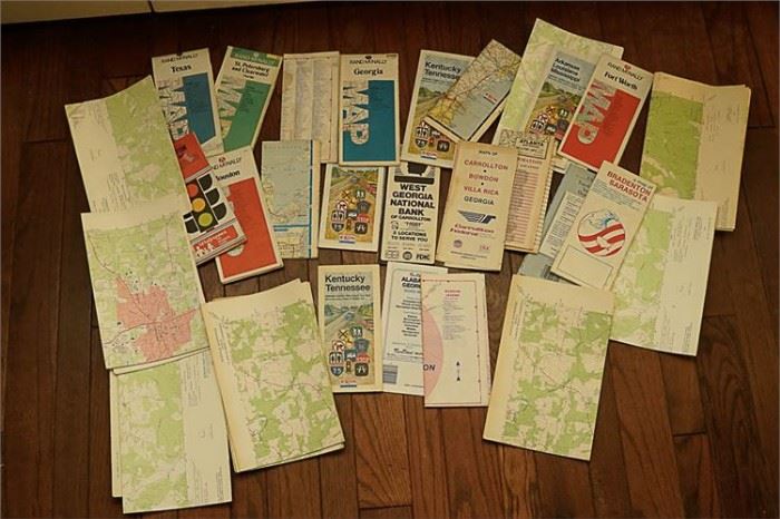 154MZ Collection of Vintage Maps