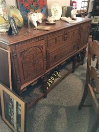 Beautiful Buffet with matching Table and Chairs