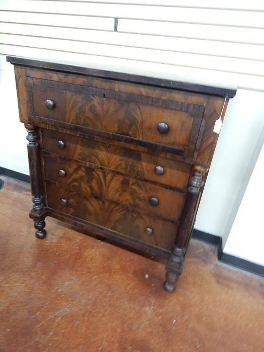 1839 American Empire Period Signed Chest