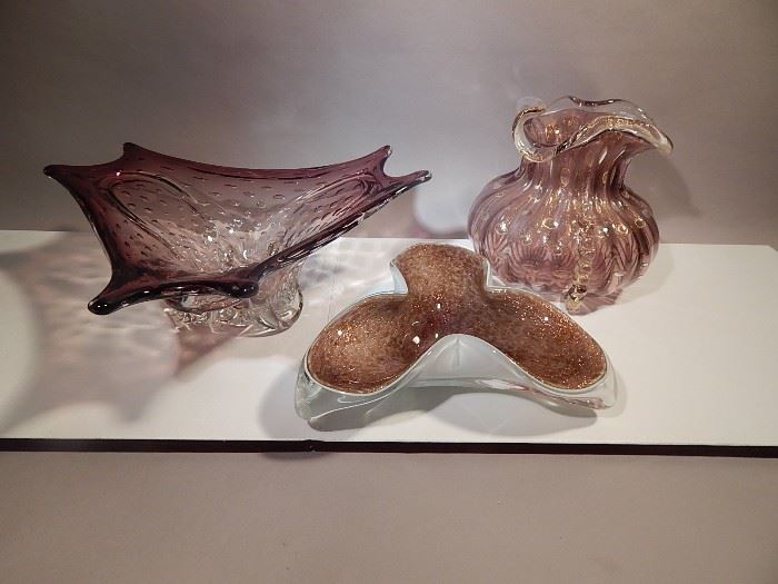 Murano glass bowls