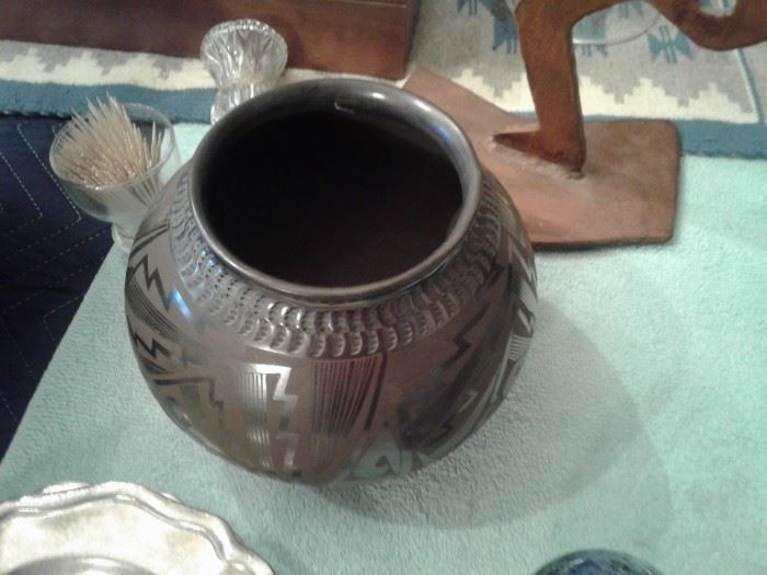 Handmade Native American pottery from New Mexico