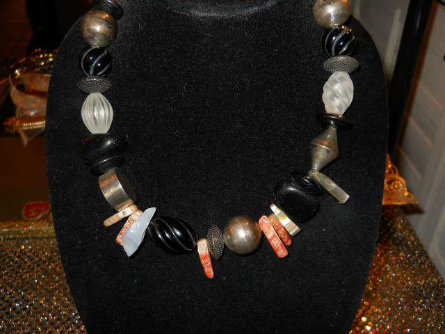 Hand made sterling and coral