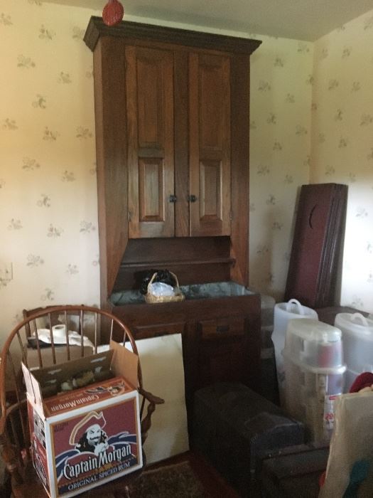 Massive country cupboard from Pennsylvania.