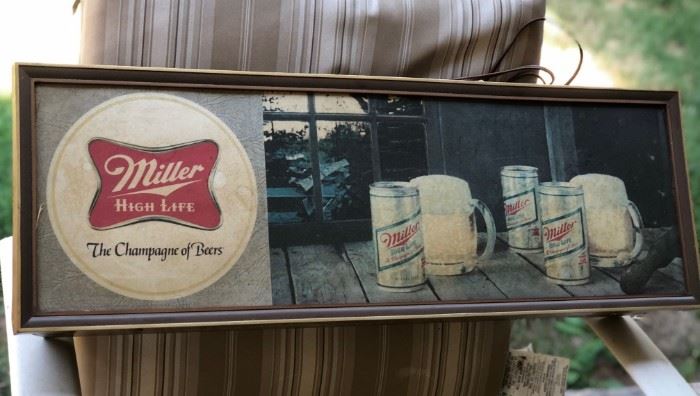 Miller High Life Beer Sign-needs Bulb