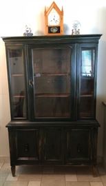 Lovely Hutch Ready to Use Rustic, Farmhouse or DIY 2 Piece