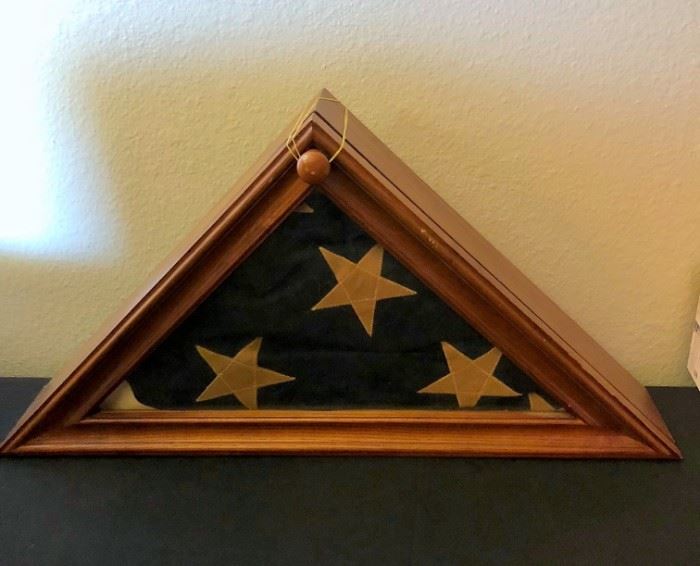 Flag in Display Case