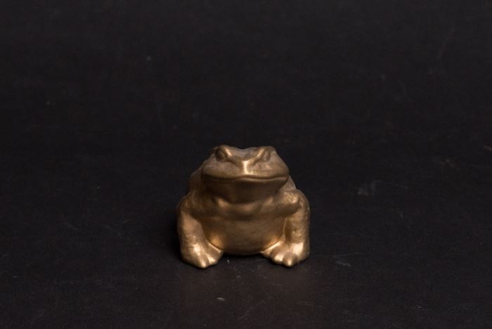 Brass Frog Figure