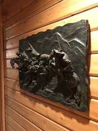 Bronze wall plaque